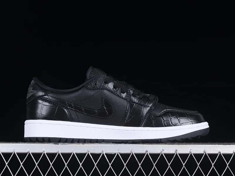 All categories Air Jordan Jordan series basketball shoes Air Jordan 1 Low G version pure original Air Jordan 1 Low Golf "Black Snake Pattern" AJ1 Joe 1 new golf version black snake pattern DD9315-003